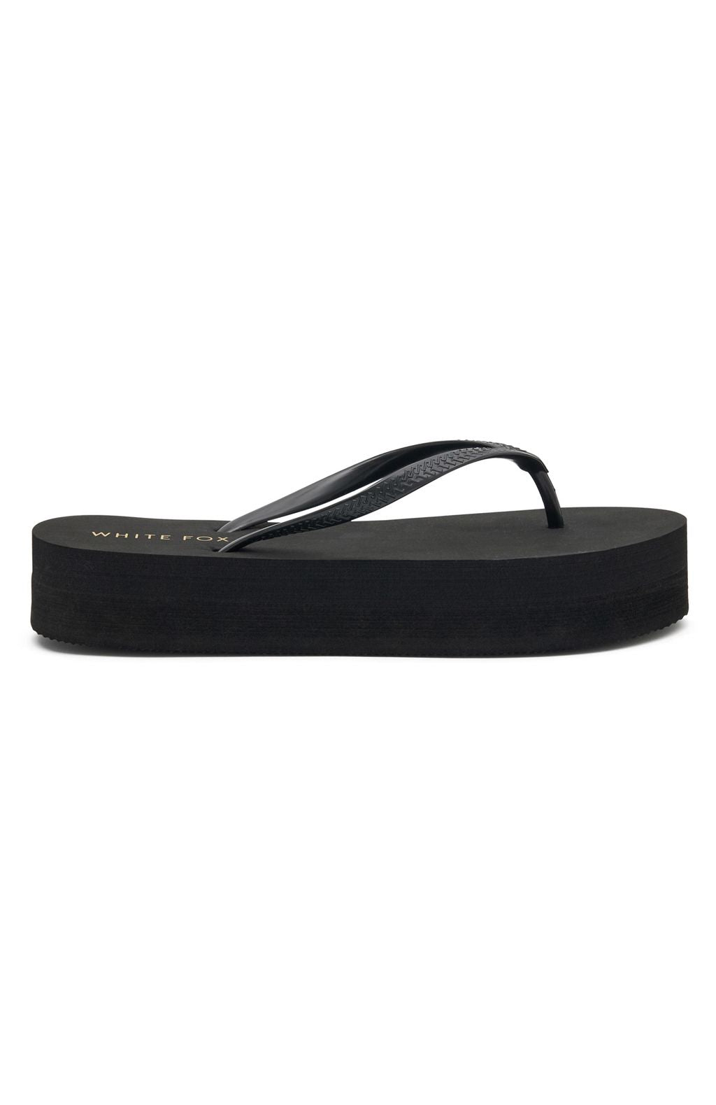 Melody Platfrom Thong Sandals Black