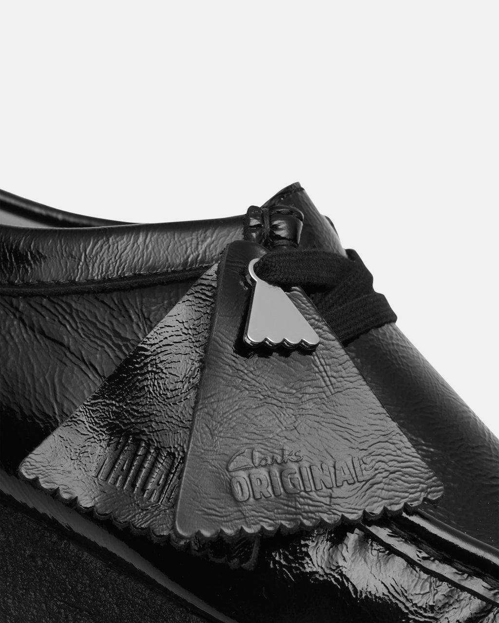 Wallabee. (w) Black Patent