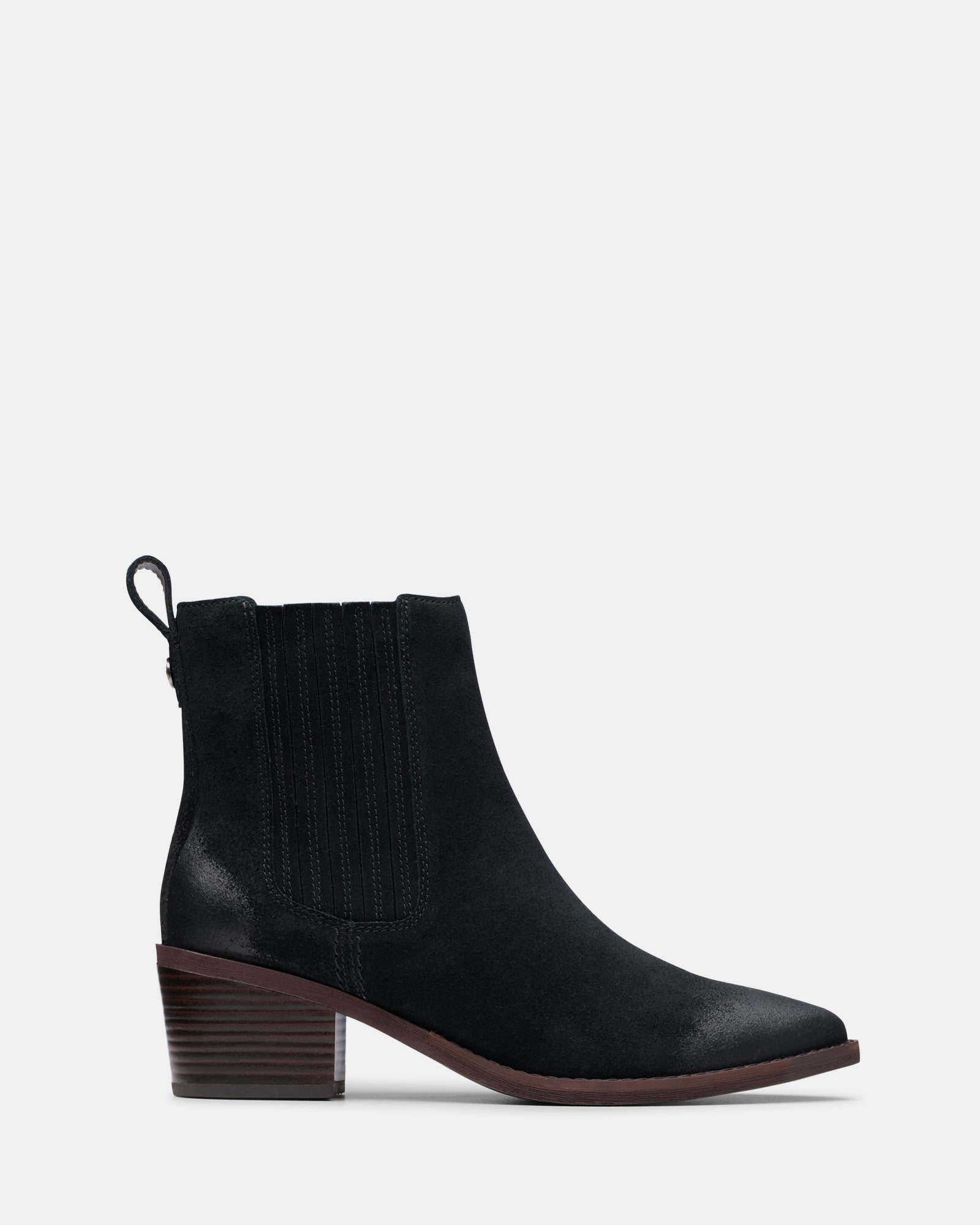 Morzine Top Black Suede