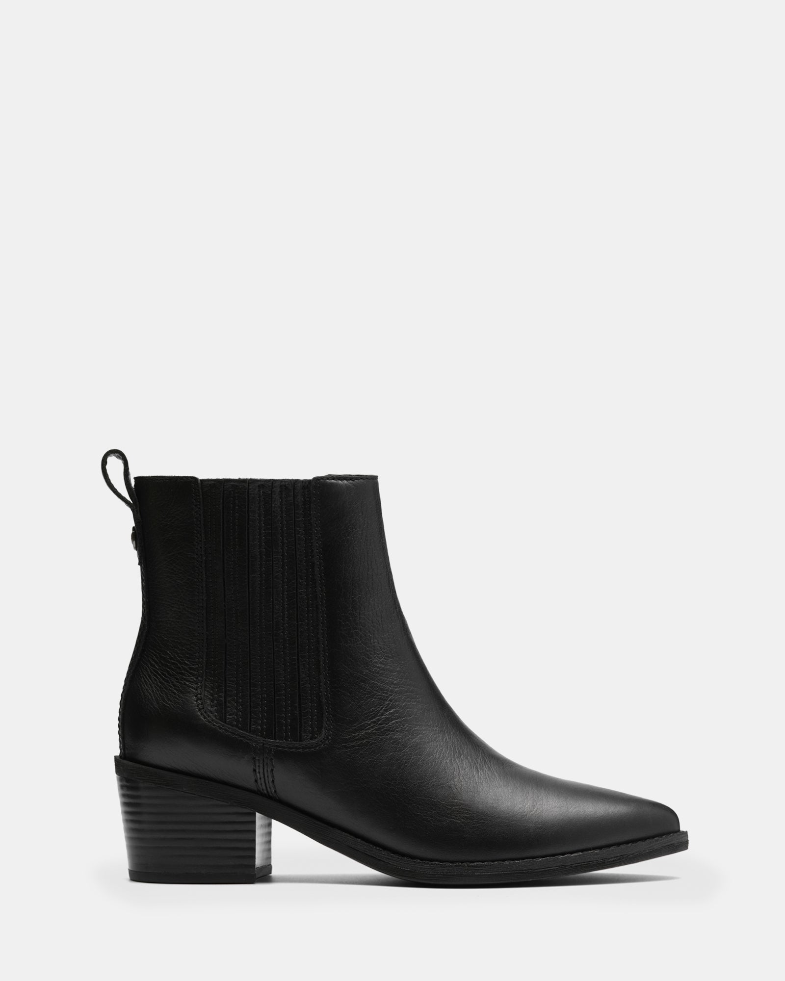 Morzine Top Black Leather