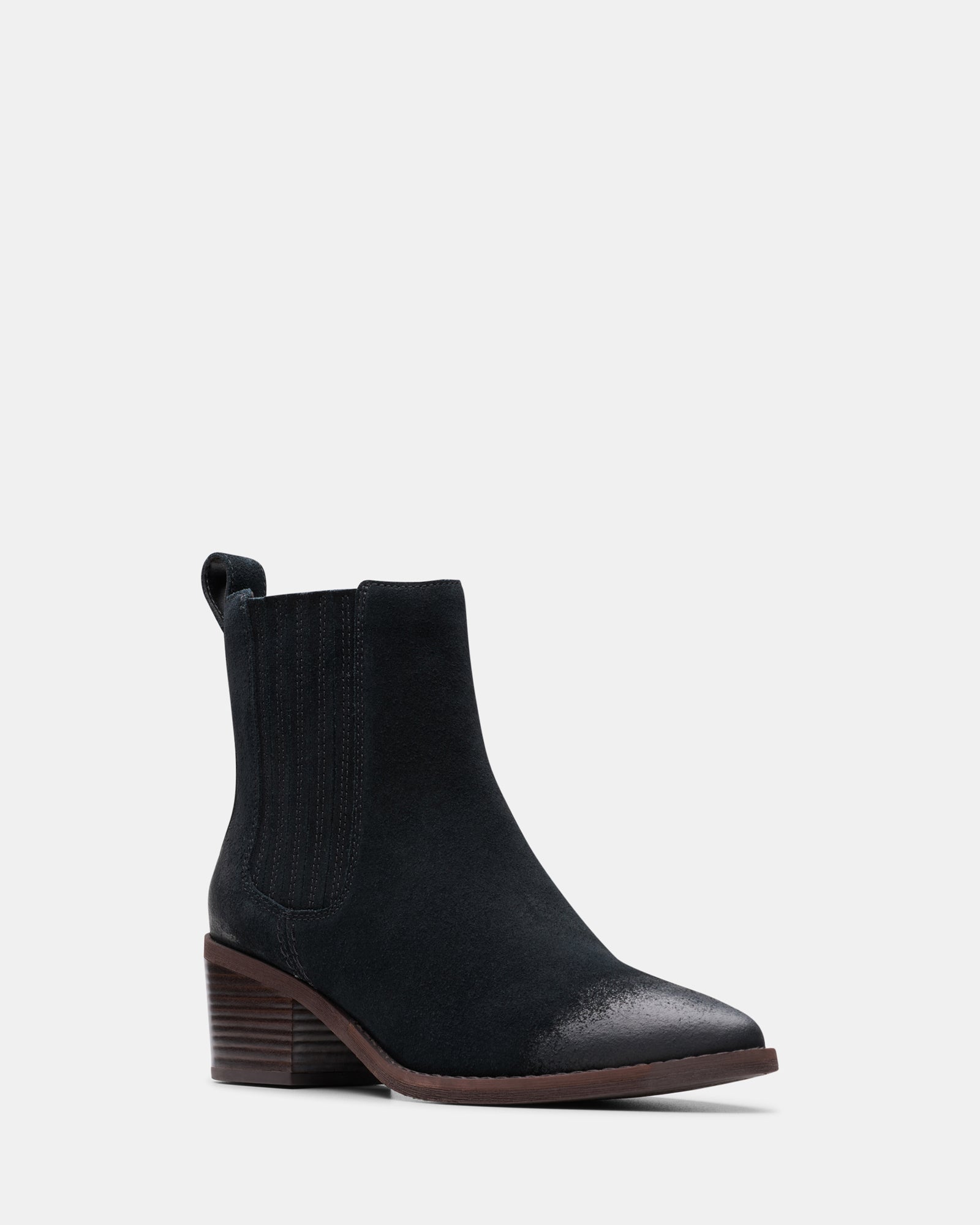 Morzine Top Black Suede
