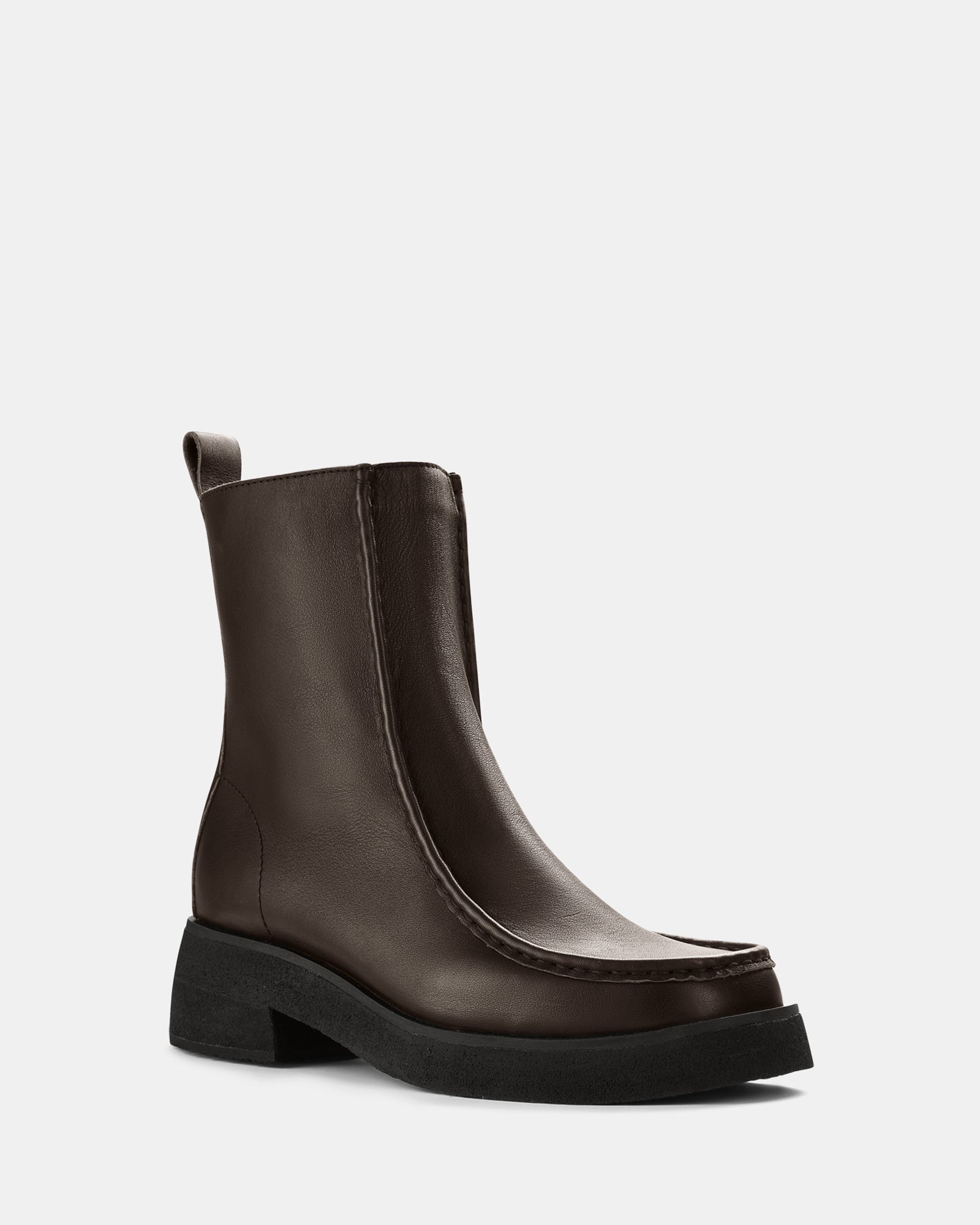 Effery Zip Brown Combi Leather