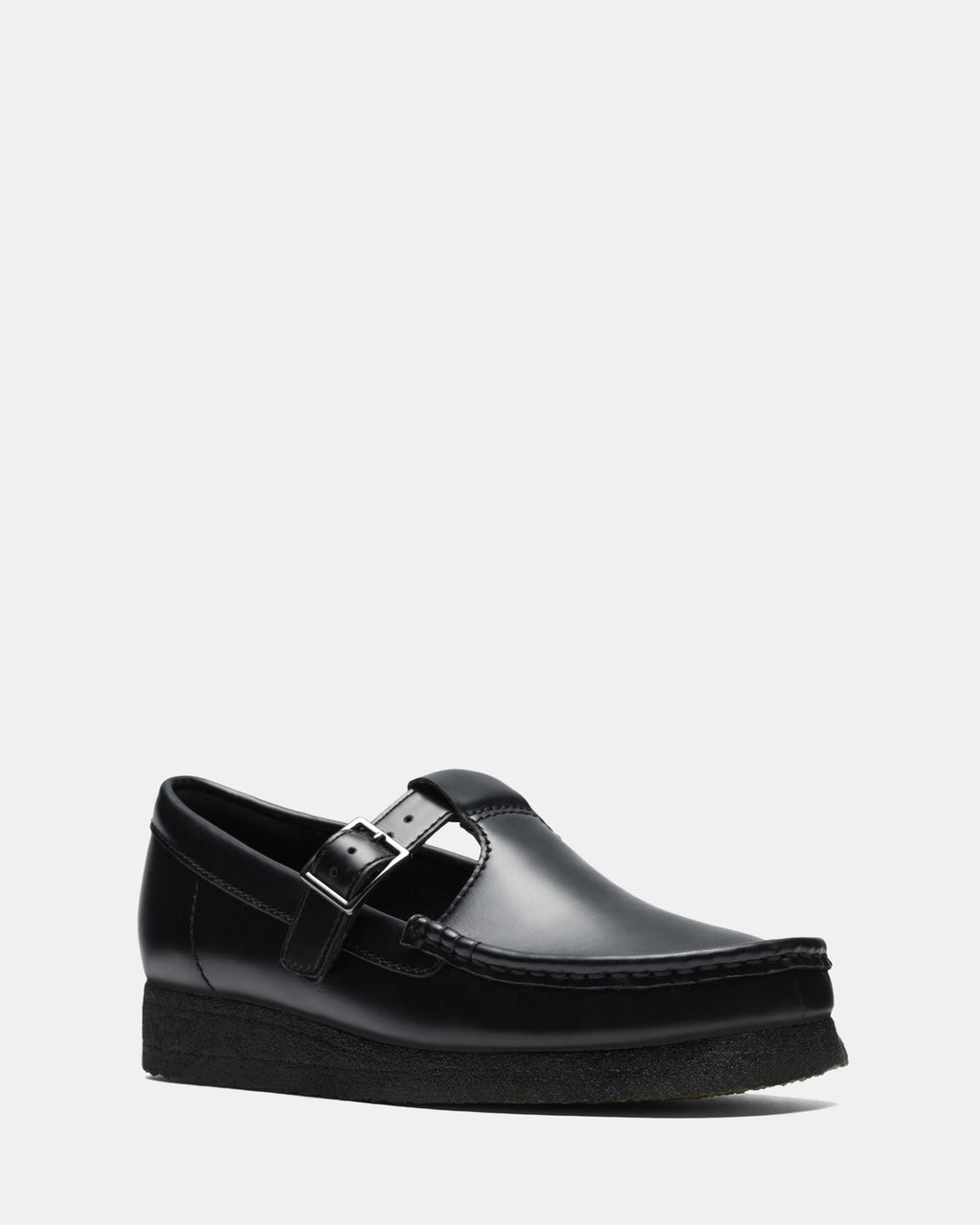Wallabee Tbar Blk Hishine Lea