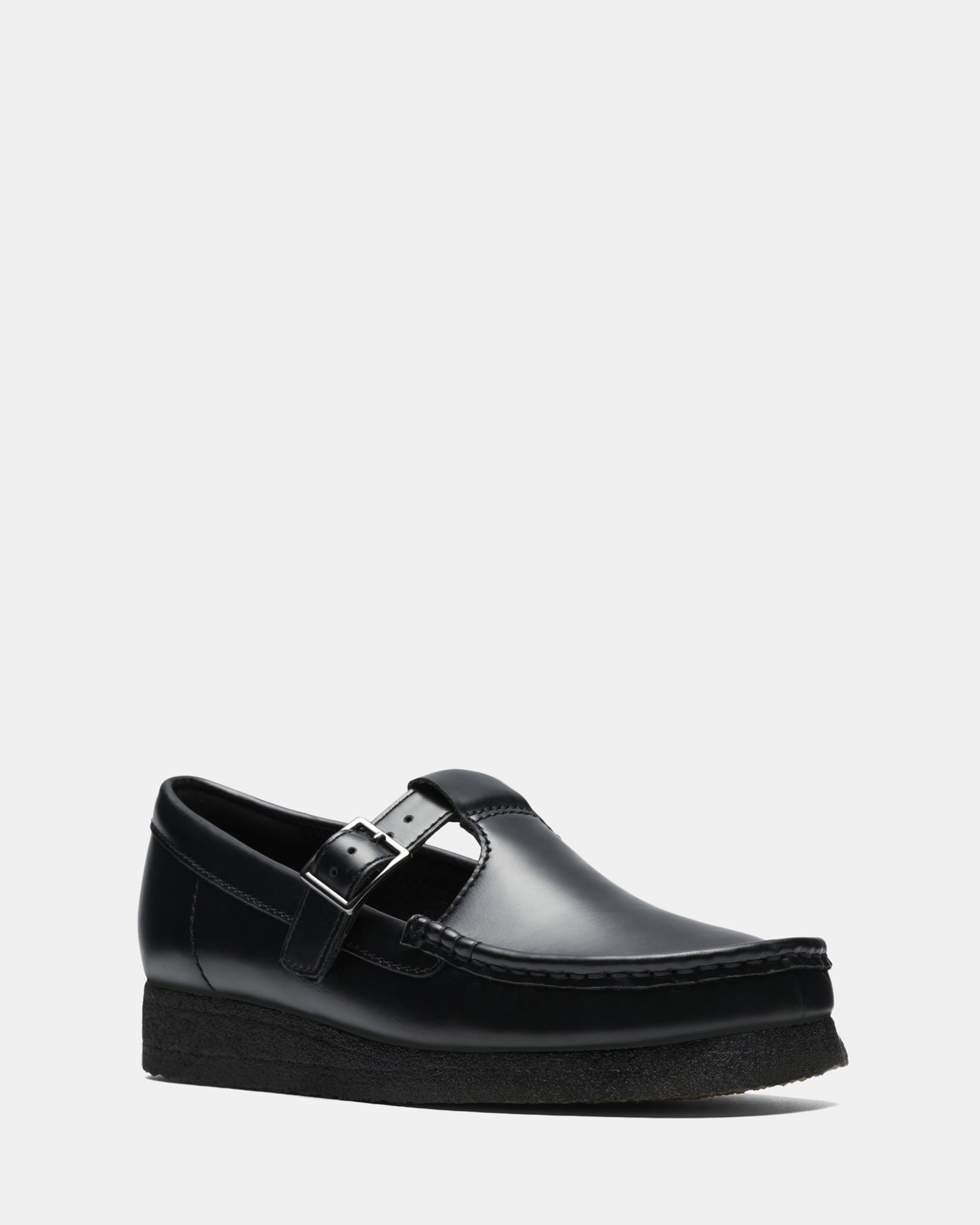 Wallabee Tbar Blk Hishine Lea