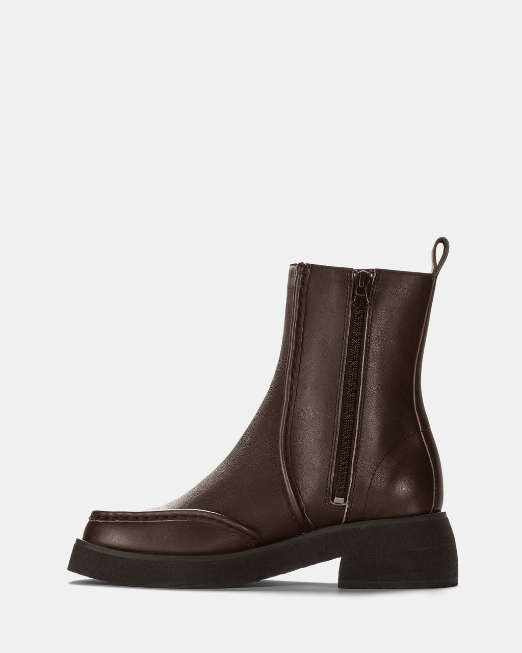Effery Zip Brown Combi Leather