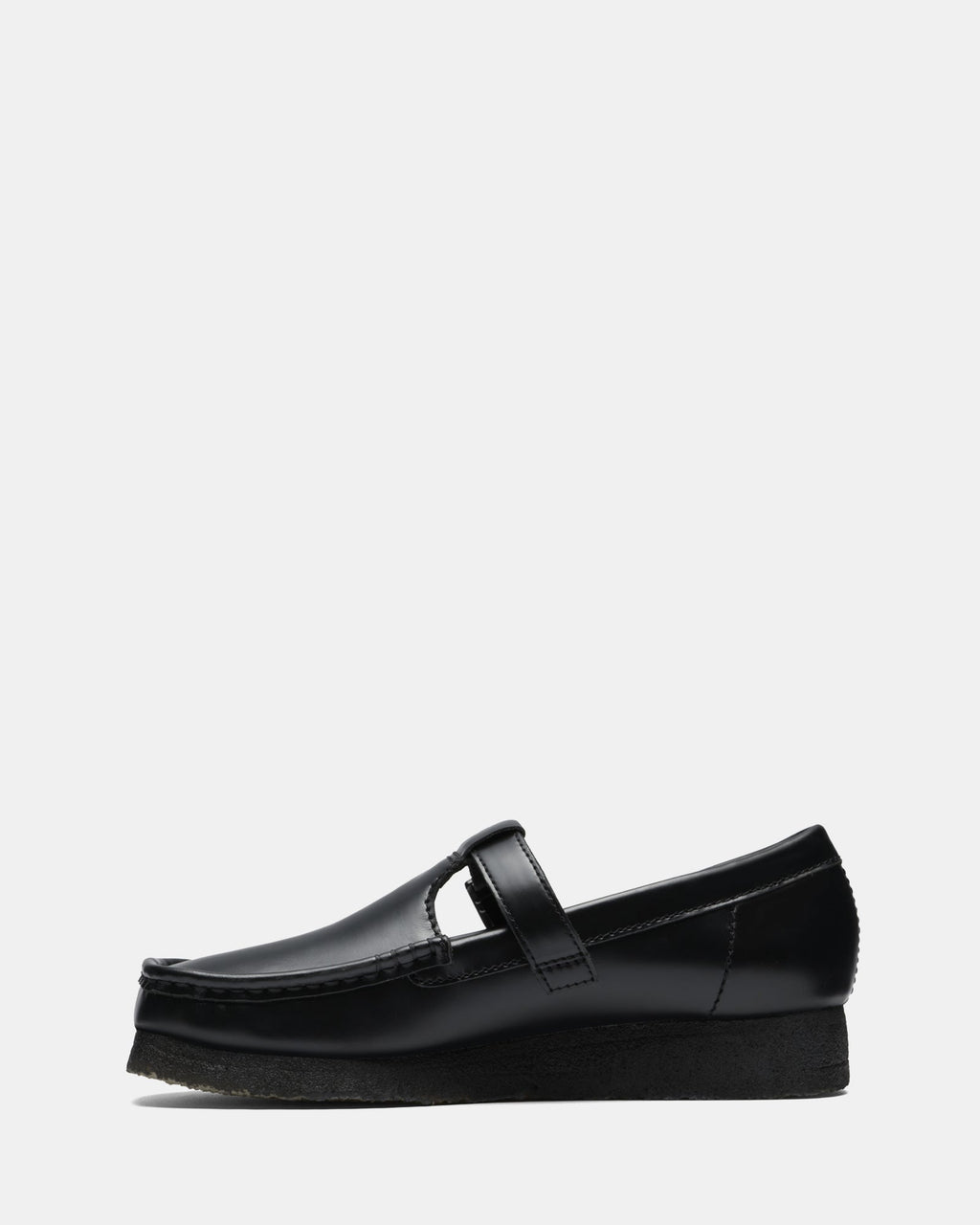 Wallabee Tbar Blk Hishine Lea