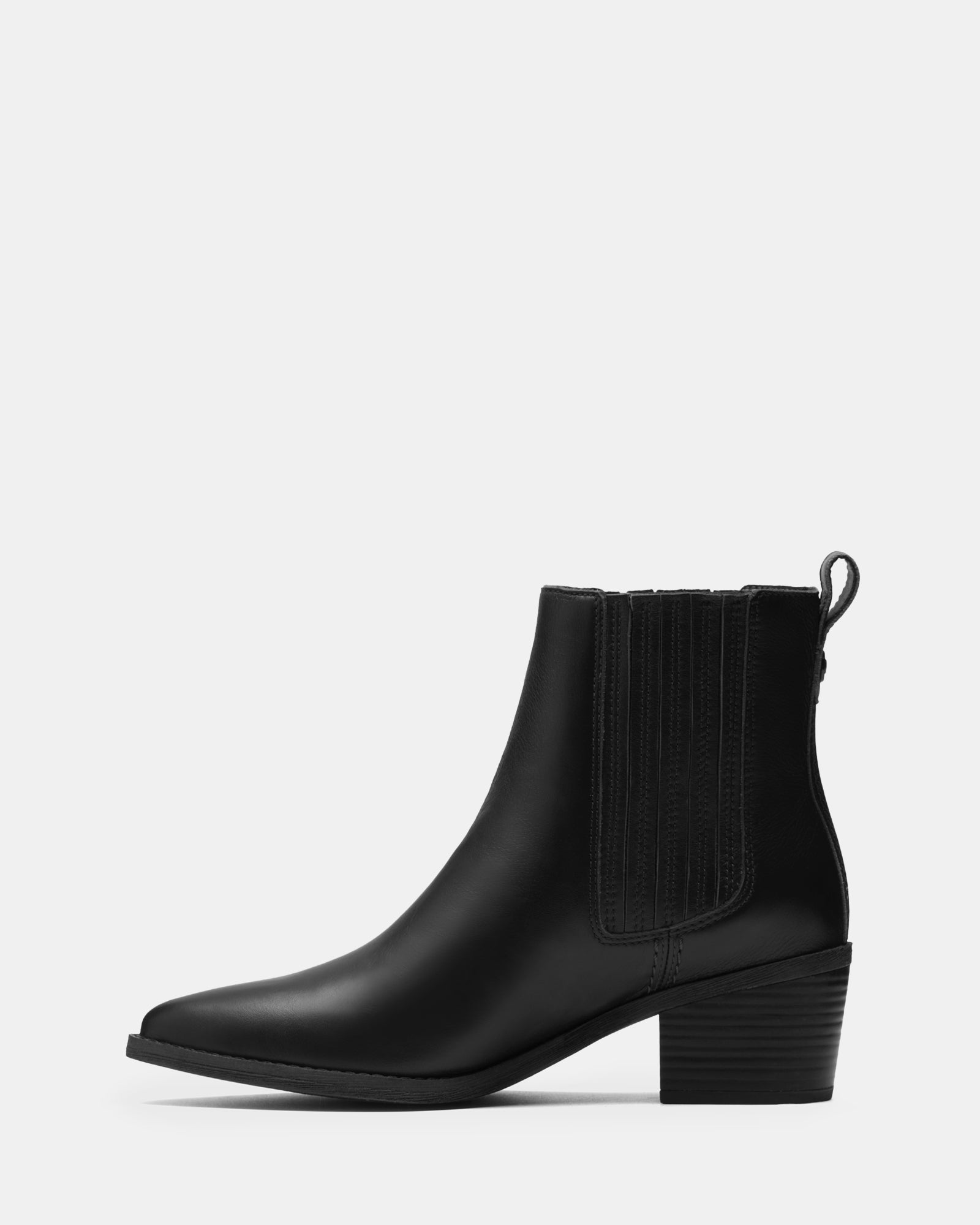 Morzine Top Black Leather