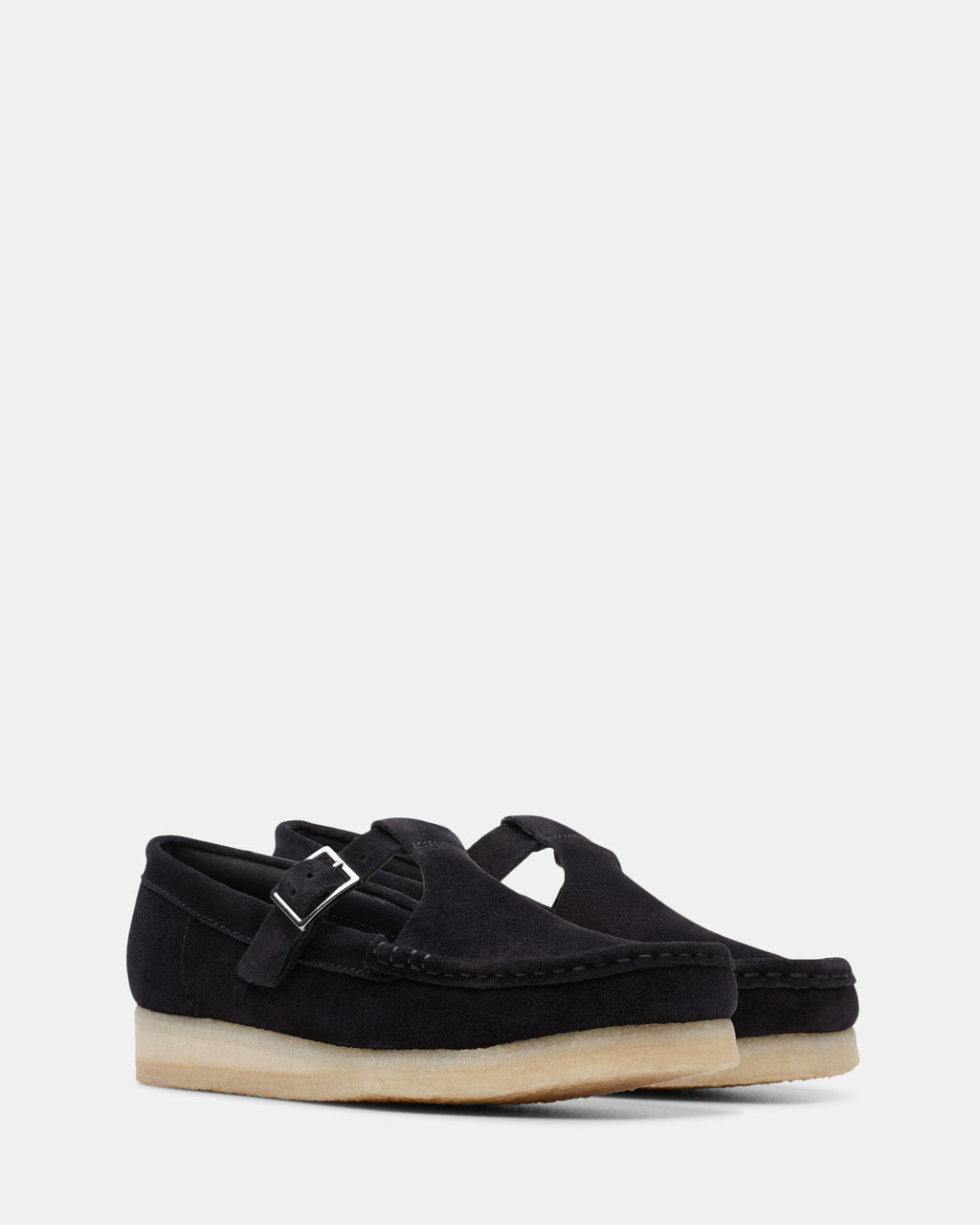 Wallabee Tbar Black Suede