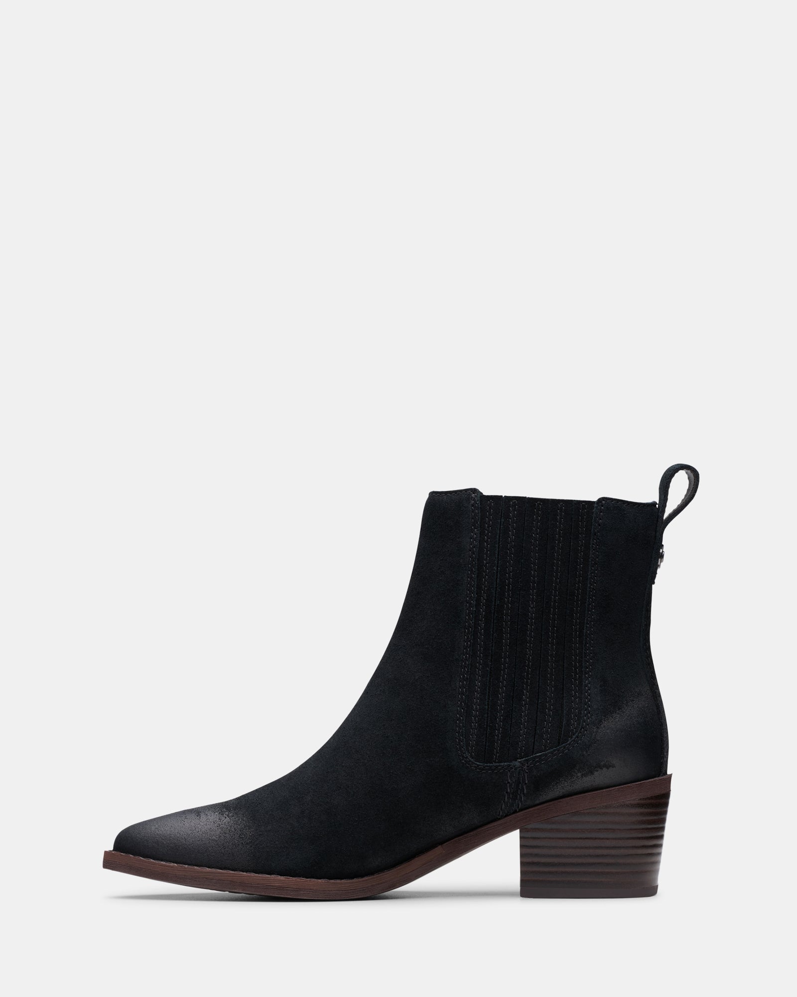 Morzine Top Black Suede