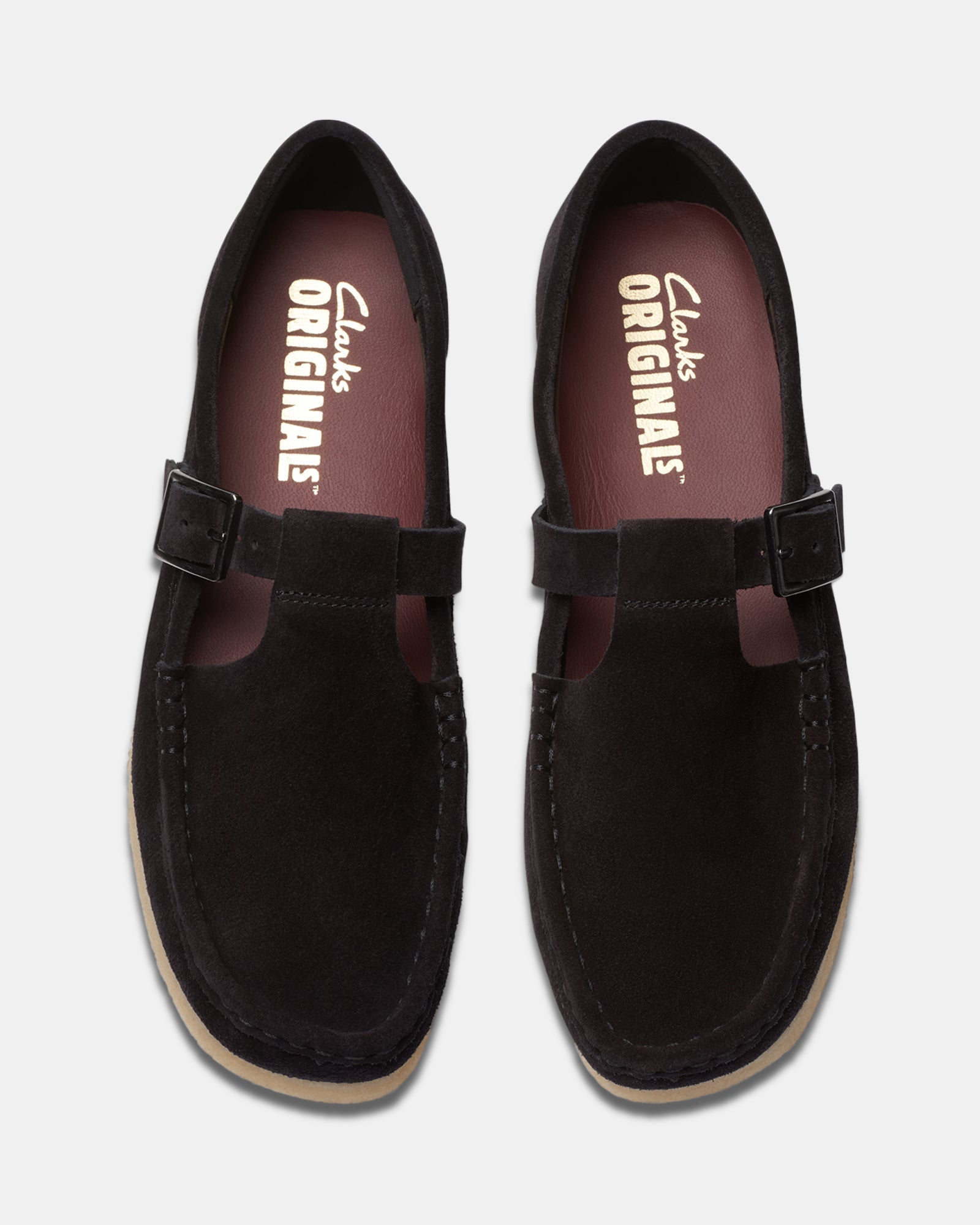 Wallabee Tbar Black Suede
