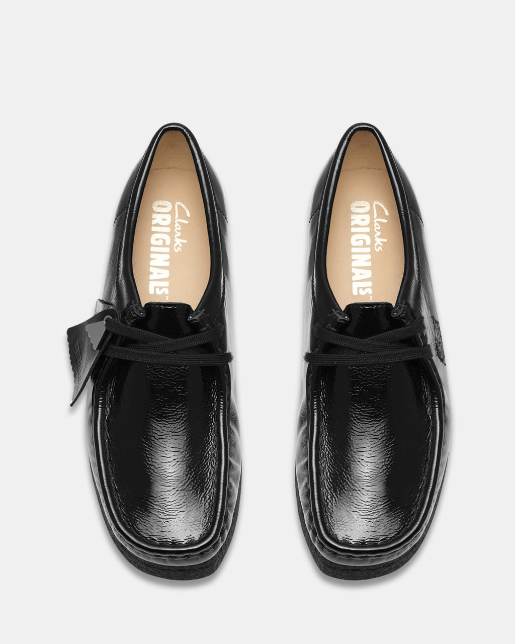 Wallabee. (w) Black Patent