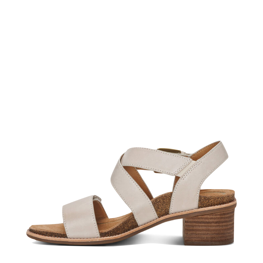 Aetrex Women's Kristin Arch Support Block Heel Sandal (Ivory)