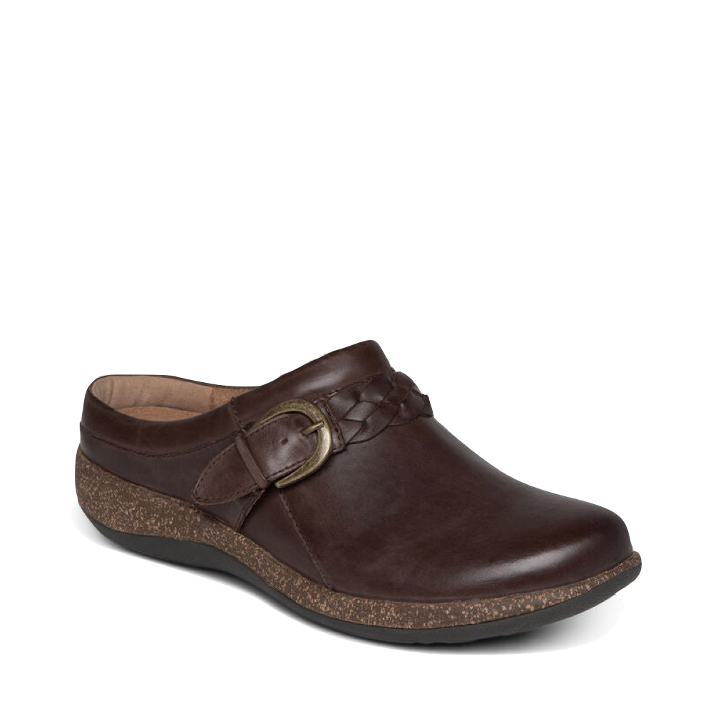 Aetrex Women's Libby Leather Clog (Brown)