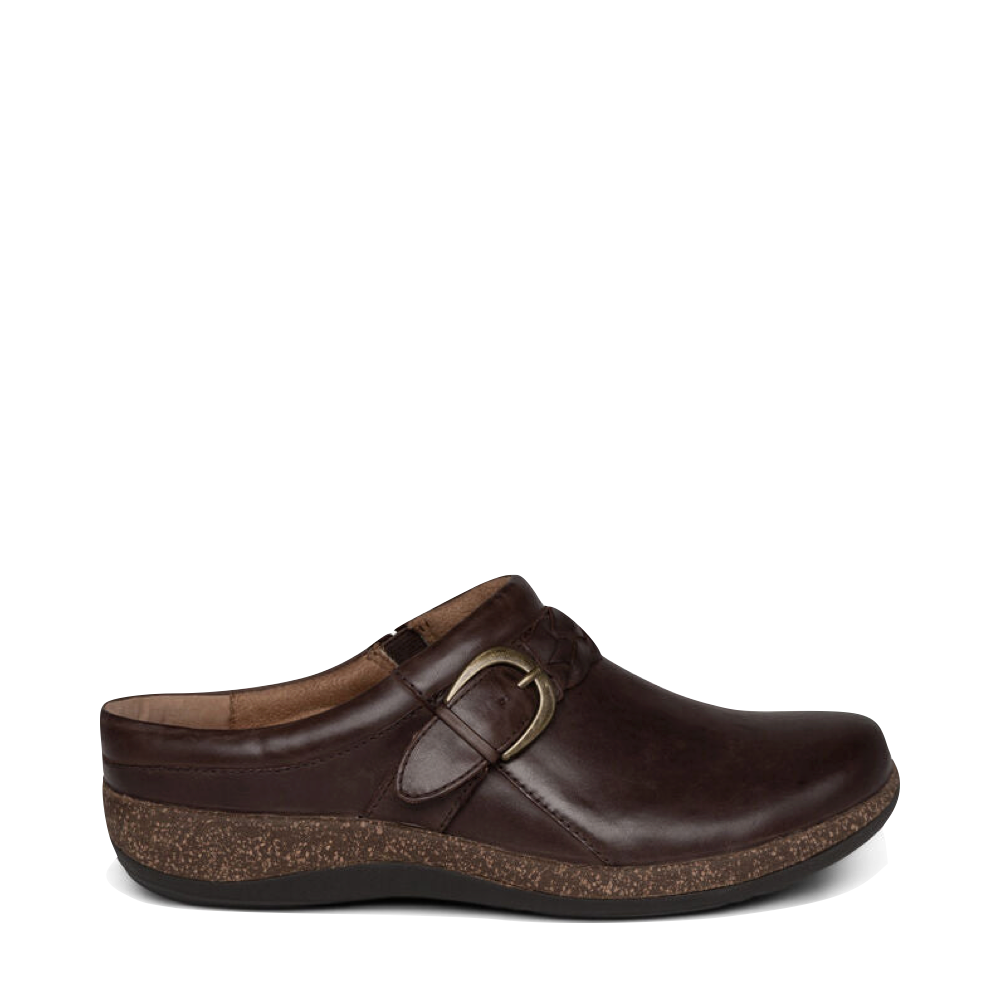 Aetrex Women's Libby Leather Clog (Brown)