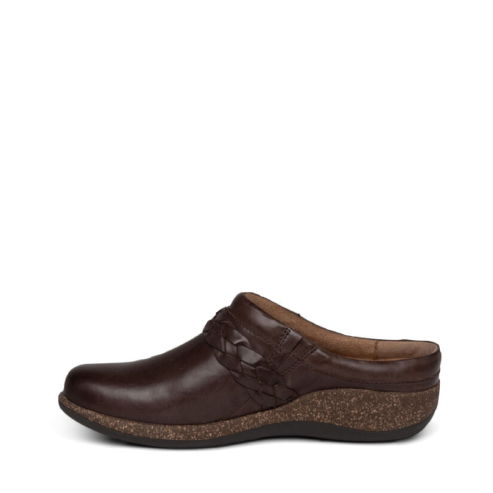 Aetrex Women's Libby Leather Clog (Brown)
