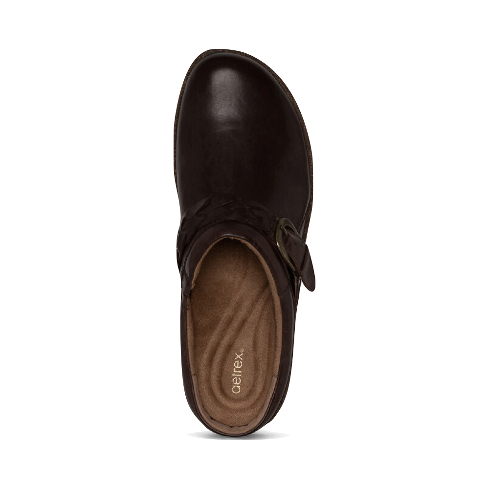Aetrex Women's Libby Leather Clog (Brown)