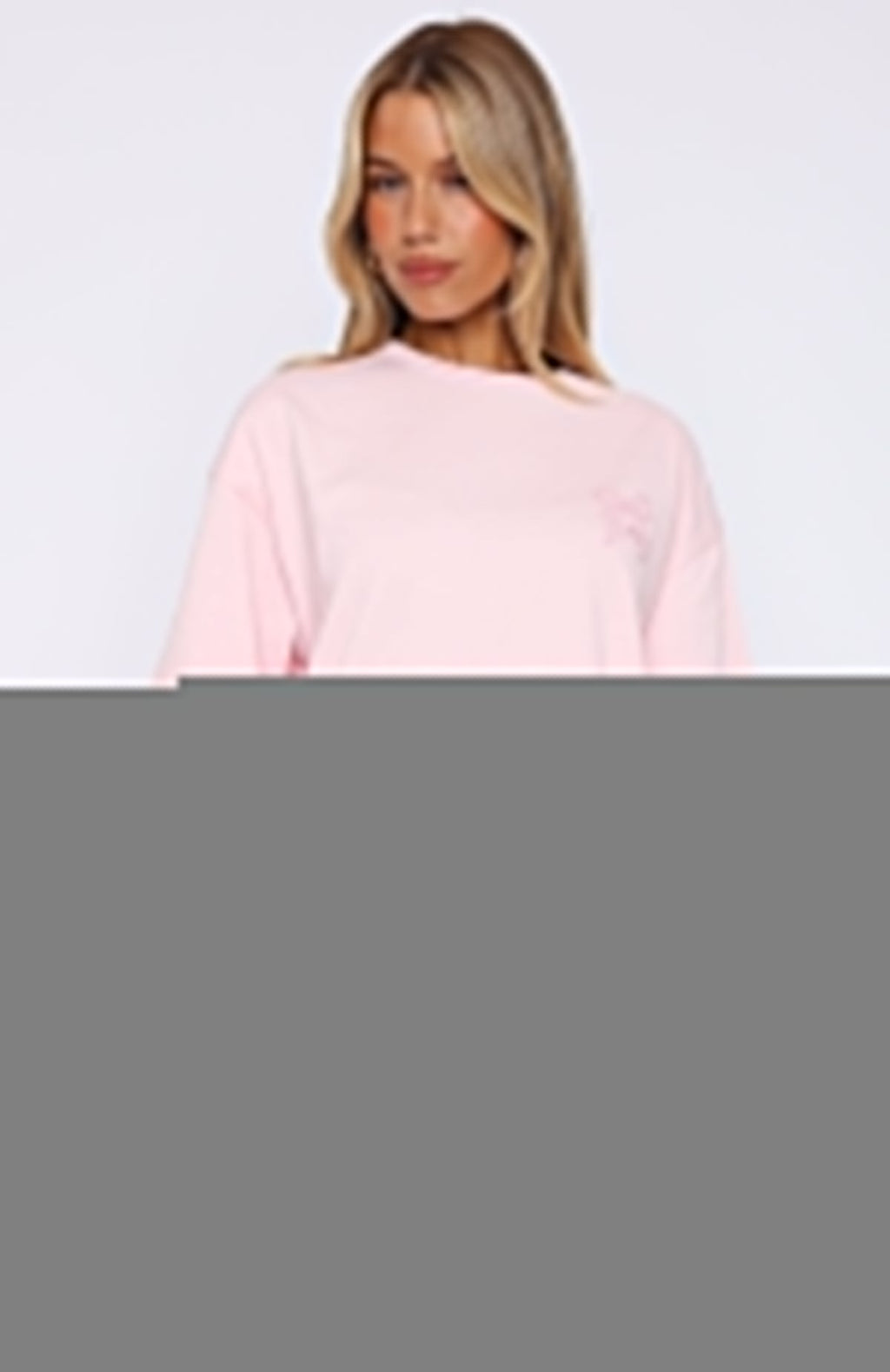 Love You Forever Oversized Tee Pink