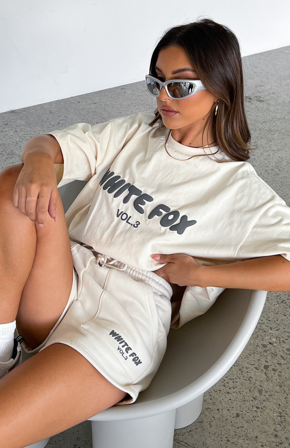 Offstage Oversized Tee Pebble