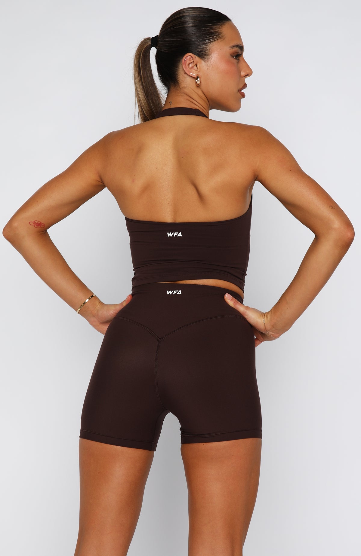 Body Pump Crop Dark Chocolate